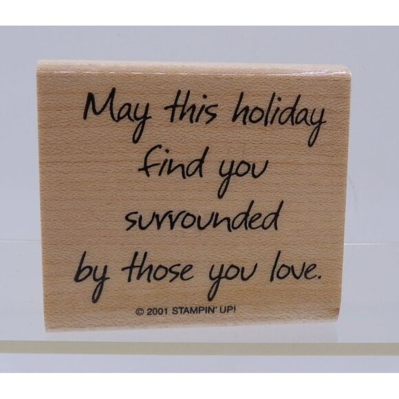 Stampin' Up! Holiday Rubber Stamp 2001 - Picture 1 of 2